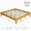 Yaheetech Wooden Bed Frame Platform Bed with Wood Slat Support - 3 of 4