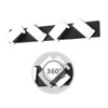 LLHZSY Modern Acrylic 6000K LED Vanity Light 3/4/5-Light 350° Rotation Square Wall Sconce light Fixture - 4 of 4
