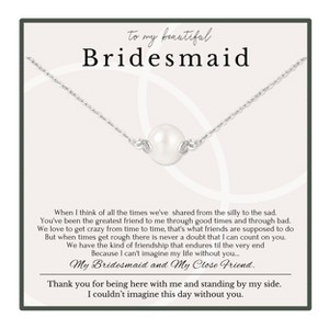 Bridesmaid Necklace – Wedding Party Gift for Her from Bride - 1 of 1