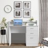 Karl Home 43.31 inch W Rectangle Computer Desk with Hutch - 4 of 4