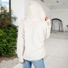 Anna-Kaci Women's Textured Two Tone Lined Hooded Jacket with Front Pockets - 2 of 4