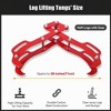 Log Lifting Tongs, Log Tongs with Heavy Duty Steel Claws for Timber, Logging Tongs, Grapple, Log Grapple,Grapple Hook,Red - 3 of 4