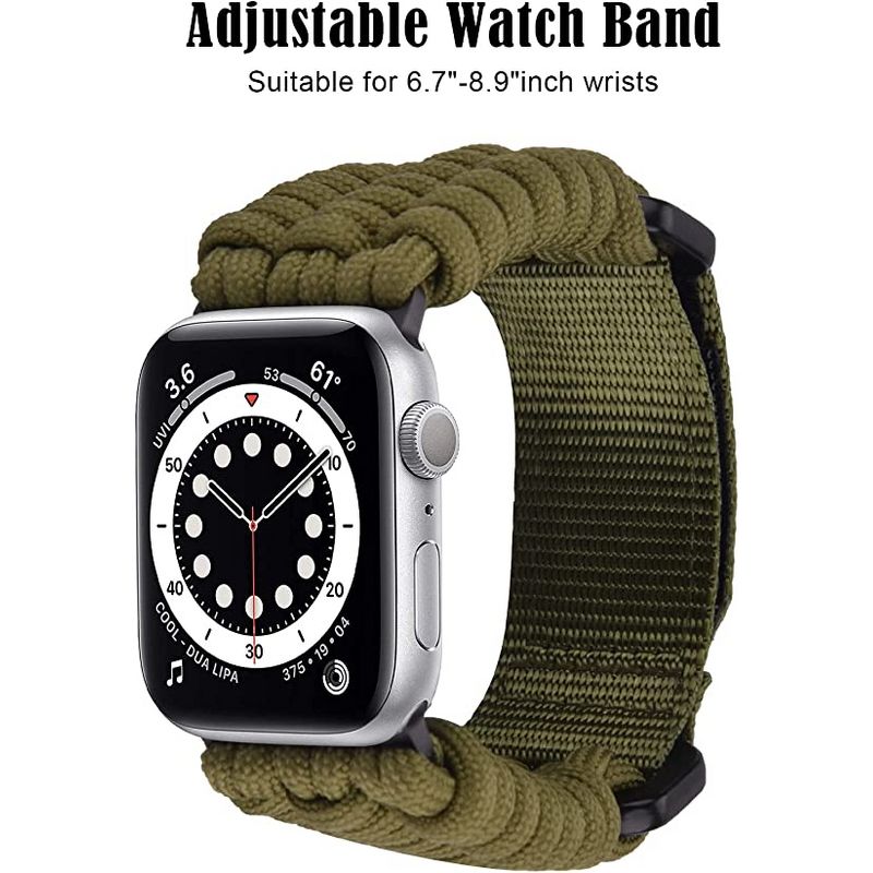 Worryfree Gadgets Nylon Braided Sports Rugged Band for Apple Watch, 3 of 9