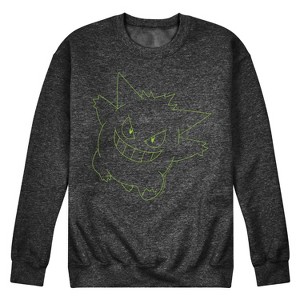 Men's - Pokémon - Gengar Big Face Graphic Fleece Sweatshirt - 1 of 4