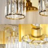 3 lamp Gold Modern Crystal Bathroom Vanity Lamp with 3/4/5/6 Lights for Bathroom, Bedroom, and Indoor Use - 2 of 4