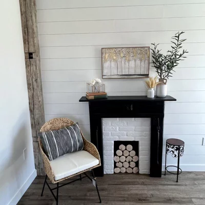 user image by Steph, Landis Woven Backed Dining Chair with Cushion Natural - Threshold™