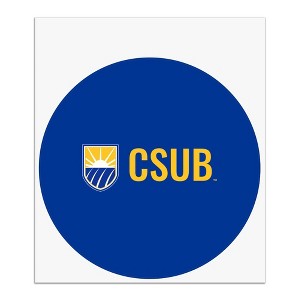 California State University Bakersfield Institutional Logo Initials Automotive Car Window Locker Circle Bumper Sticker - 1 of 4