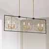 Minka Lavery Sand Coal Honey Gold Linear Pendant Chandelier 42" Wide Industrial 6-Light Fixture for Kitchen Island Dining Room - 2 of 4