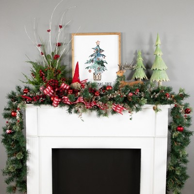 Rustic Country Charm Mixed Pine Cone 34" Outdoor Christmas Garland