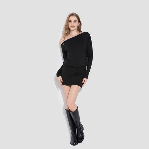 Женские платья Wild Fable Women's Long Sleeve Knit Mini Bodycon Dress - Wild Fable™ Black XL