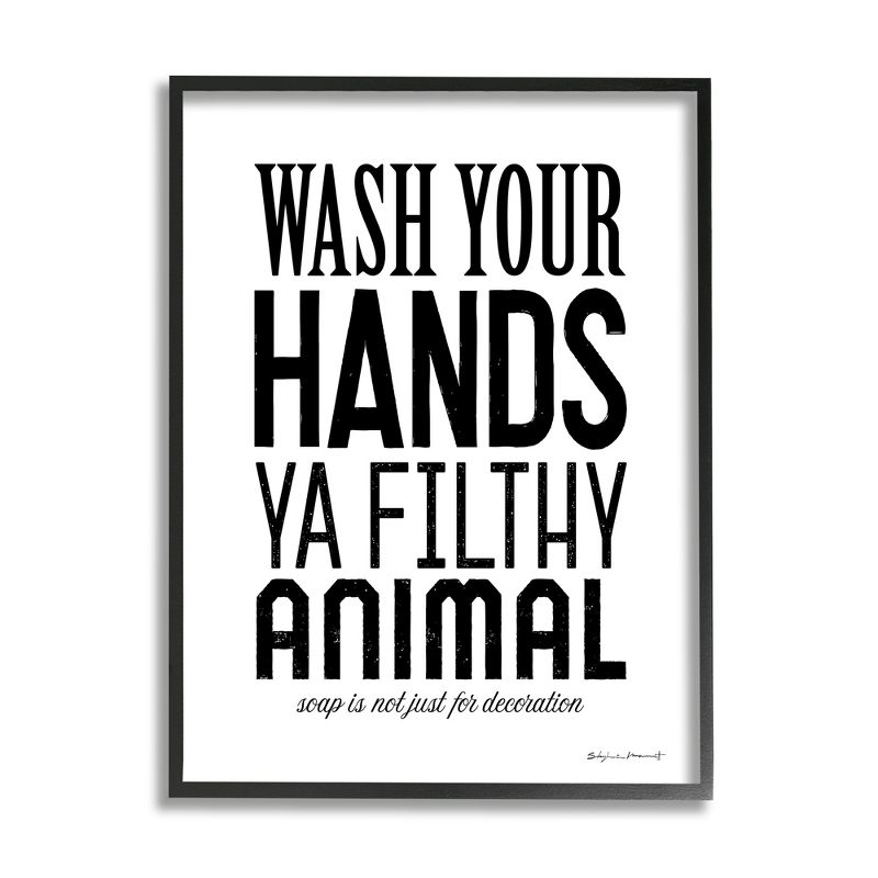 Stupell Industries Wash Your Hands Ya Filthy Animal Funny Bathroom, 1 of 7