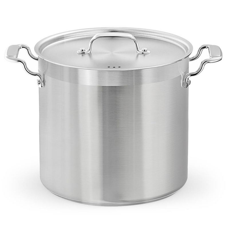 NutriChef Stainless Steel Cookware Stock Pot - 24 Quart, Heavy Duty Induction Pot, Soup Pot With Stainless Steel, 1 of 4
