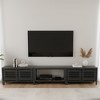 IHOMEADORE Black The Multi-Functional Electric Fireplace TV Stand DIY - 2 of 4