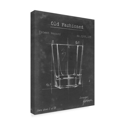 Trademark Fine Art -Ethan Harper 'Barware Blueprint I' Canvas Art