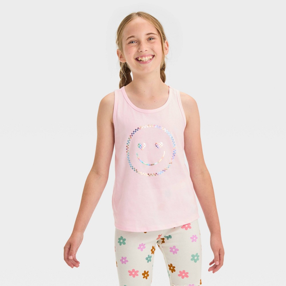 Girl Smiley Graphic Tank Top