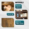 FDW Industrial-Style 5-Tier Bookshelf Wood Bookcases Perfect for Home Office Living Room, Brown - 3 of 4