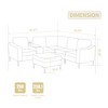 95.67" Corduroy Convertible Modular Sectional Sofa with Storage Ottoman, Console & USB Ports - 2 of 2