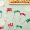 Blue Panda Set of 8 Christmas Themed Headbands for Holiday Party, Costume Hair Accessories Supplies (4.4 x 7.15 In) - 2 of 4