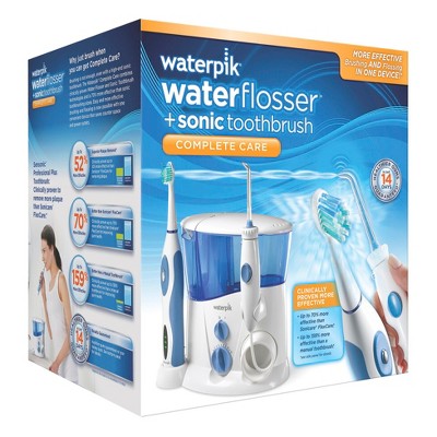 toothbrush with waterpik target