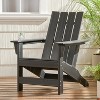 Gulches Outdoor Portable Chairs - Black Adirondack Chair, 32.5" D x 30.5" W x 37" H - 2 of 4