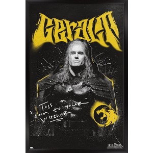 Trends International Netflix The Witcher: Season 3 - Geralt Framed Wall Poster Prints - 1 of 4