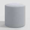 Skyline Furniture Round Thalia Ottoman in Velvet - 2 of 3