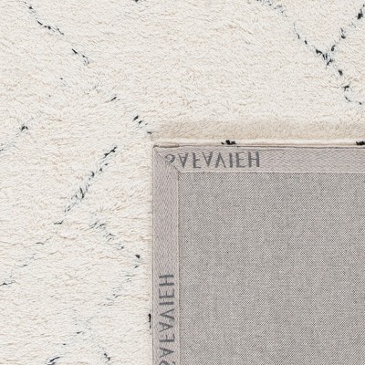 Ivory Hand-Tufted Wool Runner Rug, 8' x 8'
