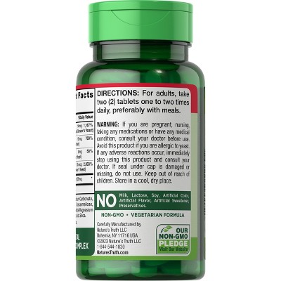 High Potency Vegan B-Complex Plus B-12 Tablets