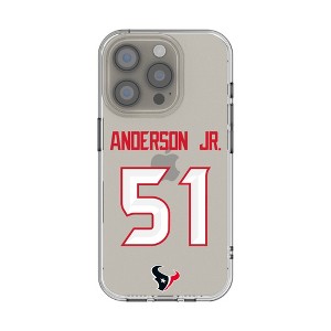 NFL Houston Texans Players Game Tactic Clear Cell Phone Case for Apple iPhone - 1 of 4