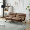 Airsurfer Modern Velvet Sleeper Sofa Bed, Wood Frame, 6 Solid Legs, 600 lbs Capacity, European Style with Tapered Legs - 2 of 4