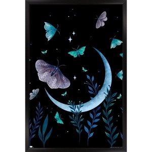 Trends International Episodic Drawing - Moth Garden Framed Wall Poster Prints - 1 of 4