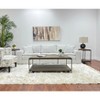 Dexmalle 3-Piece Metal Frame Wood Living Room Coffee Table and 2Tables Set - 2 of 4
