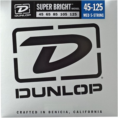 Dunlop Super Bright Nickel Medium 5-String Bass Guitar Strings