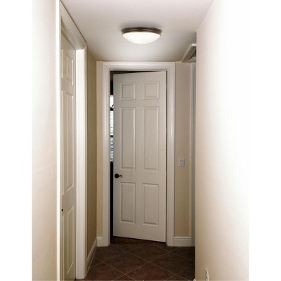 Oil Rubbed Bronze 10.5" Glass LED Flush Mount