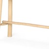 HomeRoots 66" Light Brown Solid Wood Trestle Console Table - 4 of 4