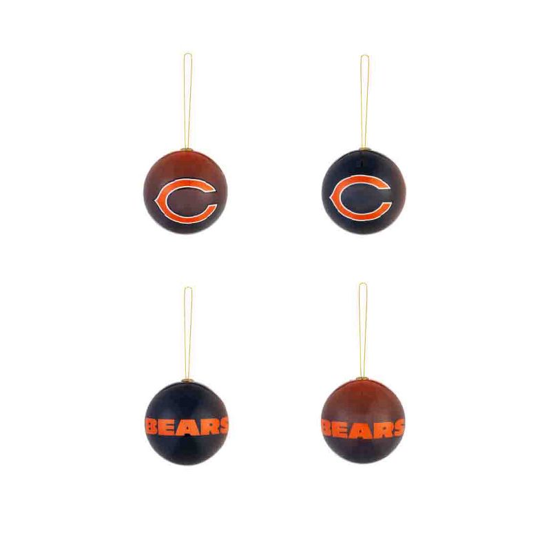 Evergreen Holiday Ball Ornaments, Set of 12, Chicago Bears, 3 of 5