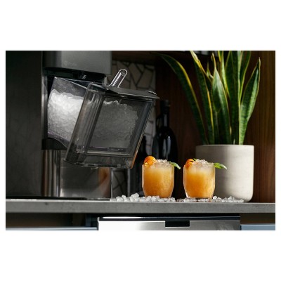 Black Stainless Steel Portable Nugget Ice Maker with WiFi