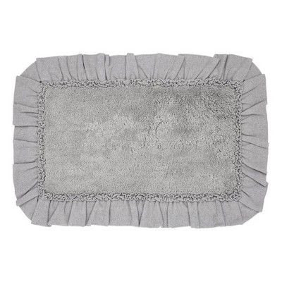 Burlap Dove Grey Bathmat 20x30  VHC Brands