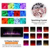 Costway 42'' Electric Fireplace Recessed Ultra Thin Wall Mounted Heater Multicolor Flame - 4 of 4