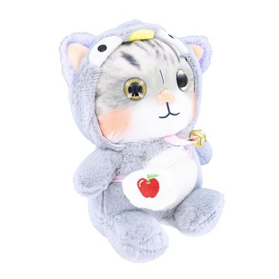 Puka Creations 3d Lovely Cat 10 Inch Plush Collectible | Brown : Target