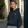Dalix Heartly Ghost Embroidery Relaxed Hoodie Soft Fleece Sweatshirt Fit Lounge Womens - 3 of 4