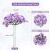 Unique Bargains Wedding Centerpieces Decoration Silk Artificial Hydrangea Flowers - 2 of 4