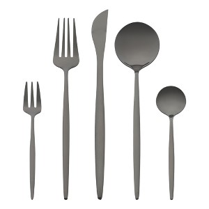 REGALWOVEN Stainless Steel Mirror Polished Flatware Set 5 Pcs 1 Set - 1 of 4