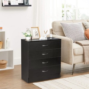 KTMBDW 4 Drawer Dresser for Bedroom, Small Chests of Drawers Modern Nightstand with 4 Storage Drawers, Dressers for Nursery, Hallway, Living Room - 1 of 4