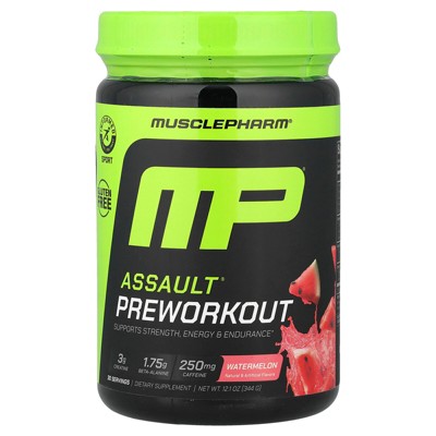 MusclePharm Assault Energy + Strength, Pre-Workout, Watermelon, 12.1 oz (344 g)