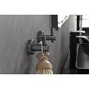 OUTSUPPLY 6 Piece Wall Mount Bathroom Towel Rack Set with Hidden Mounting for Bathroom, Kitchen & More - 2 of 4