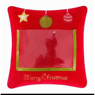 C&F Home 10" x 10" Merry Christmas Velvet Picture Pillow