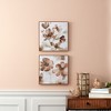 Melrose Wood Floral Block Plaque (Set of 2) - 2 of 4
