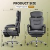 GALAXHERO Executive Leather Home Office Chair with Footrest, High Back Heavy Duty Ergonomic Desk Chair, Big and Tall with Lumbar Support - 4 of 4