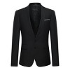 Cloudstyle Men's 2-Piece Suits Slim Fit 2 Button Dress Suit Jacket Blazer & Pants Set - 2 of 4